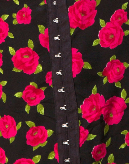 Camisa Dress in Red Bloom