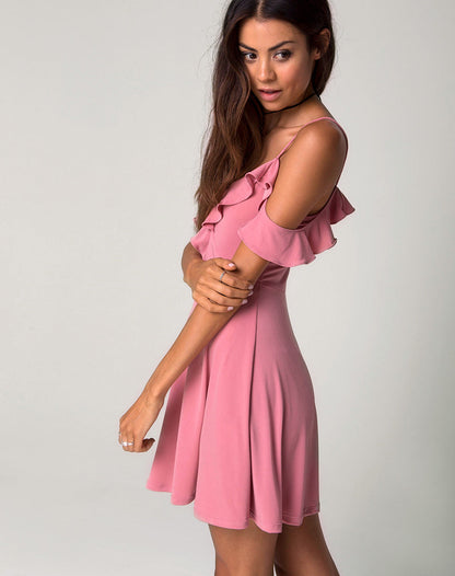 Cannes Skater Dress in Petal