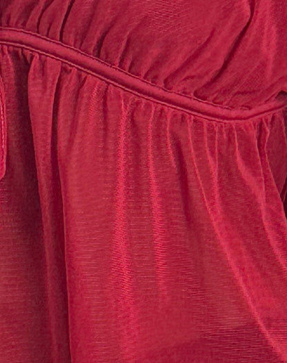 Carmina Cami Top in Mesh Cherry