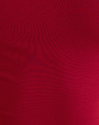 Cash High V Neck Top in Adrenaline Red