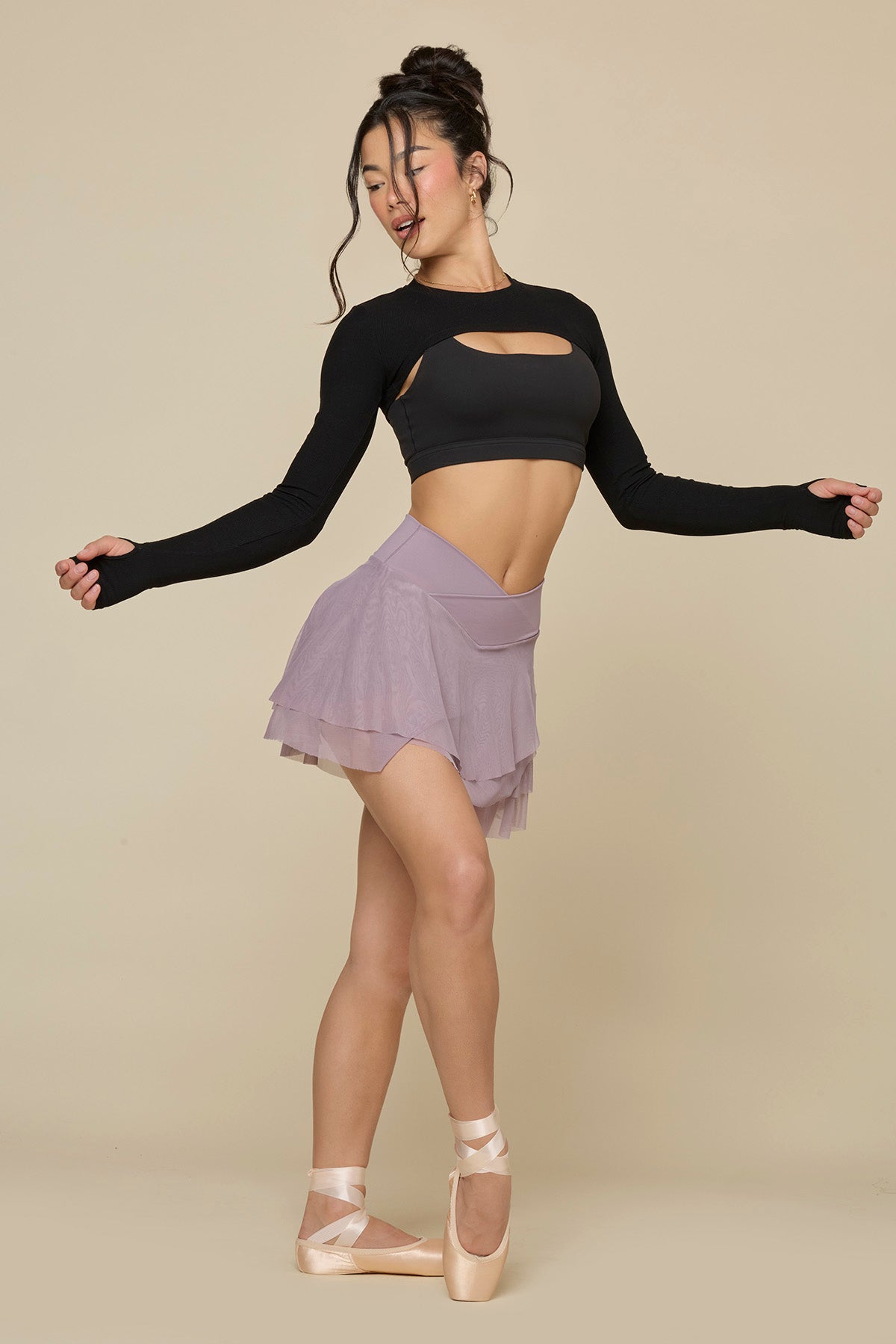 Crisscross Hourglass® Juliet Ballet Skort - Dusty Mauve