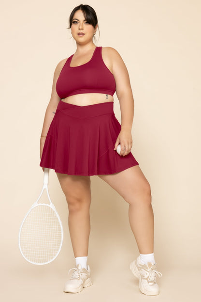 Crisscross Hourglass® Twirl Skort - Ruby