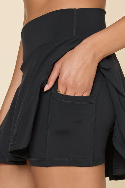 Crisscross Hourglass® Twirl Skort - Black