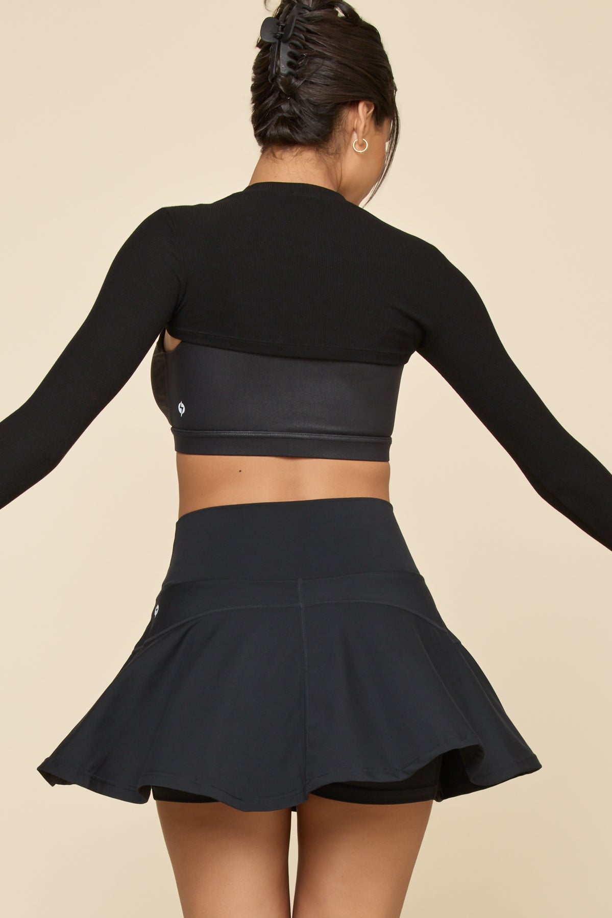 Crisscross Hourglass® Twirl Skort - Black