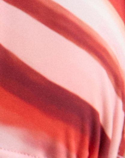 Cerry Bikini Top in Wiggle Sunset Pink and Red