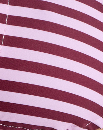Cerry Bikini Top in Vivid Lines Purple and Pink