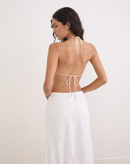 Cerry Top in Sequin Crochet Cream