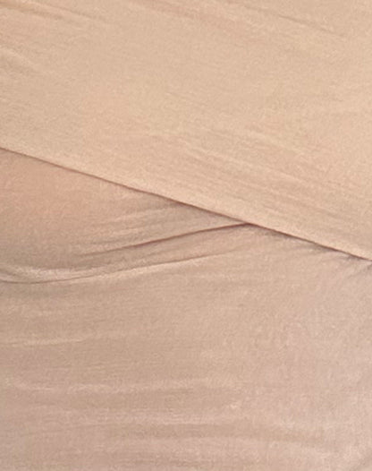 Chidi Sheer Mesh Bardot Top in Camel