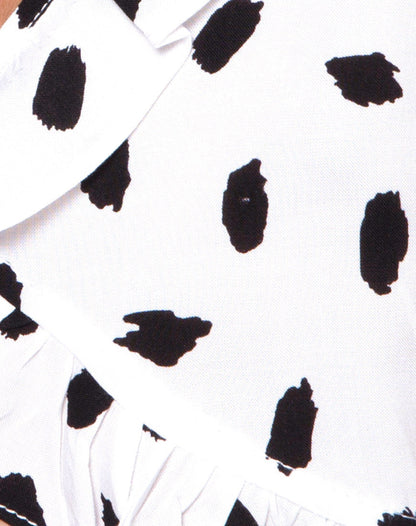 Chisa Top in Diana Dot White