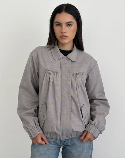 Cindari Collared Jacket in Grey