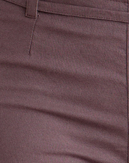 Cisaw Trouser in Linen Deep Taupe Brown