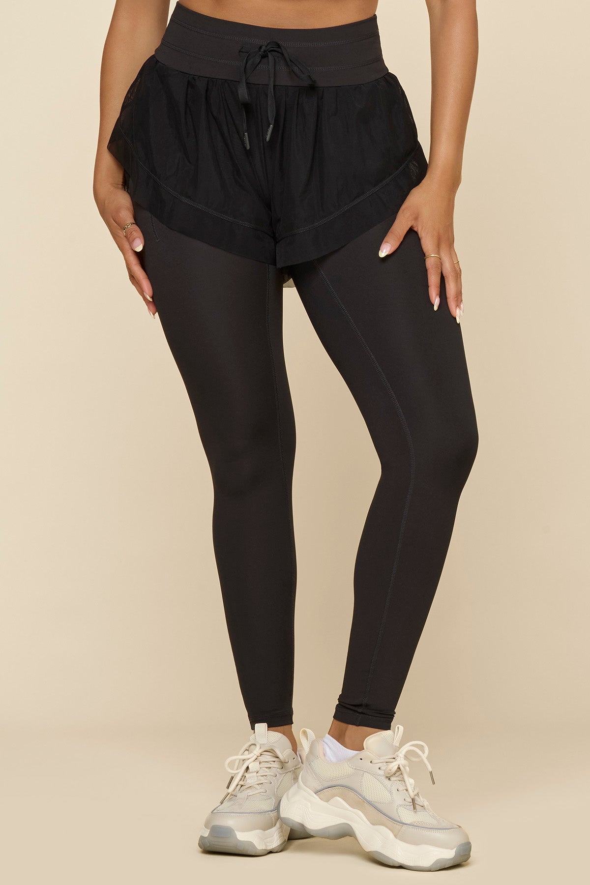 Cadence Short with Legging - Black