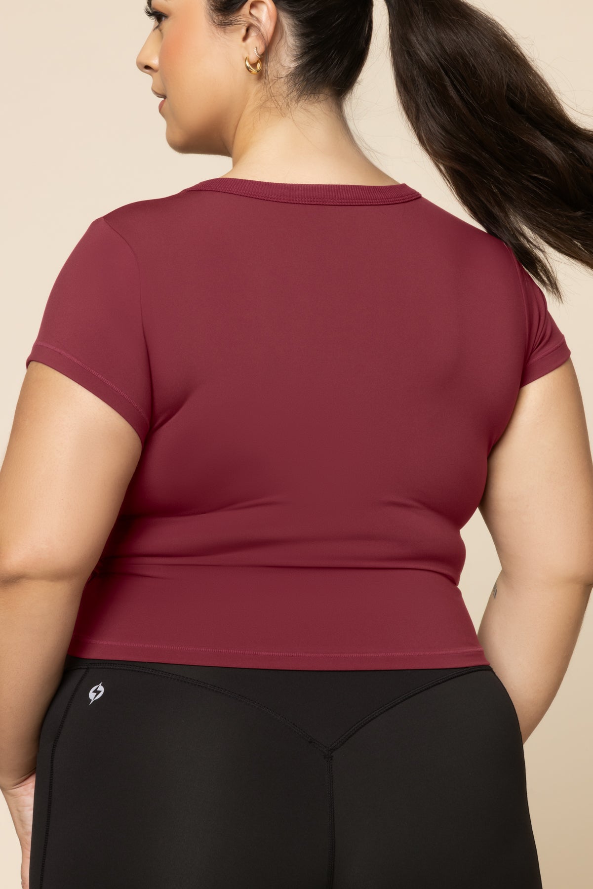 Call Me Baby Tee (Cropped) - Crimson