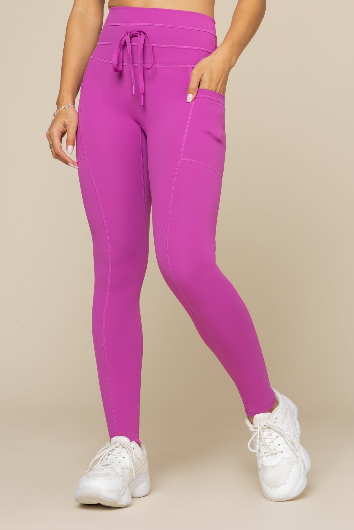 Cargo Legging with Pockets - Royal Orchid