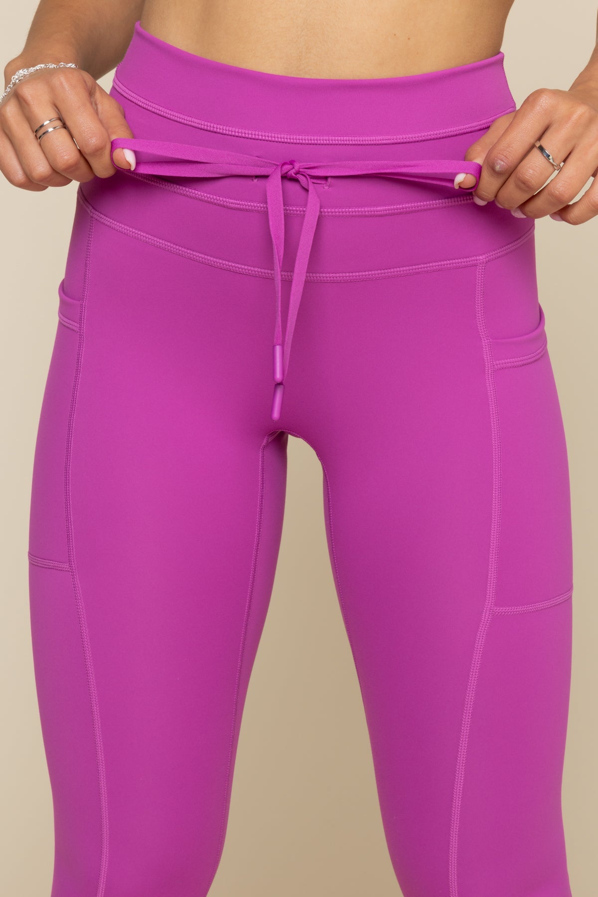 Cargo Legging with Pockets - Royal Orchid