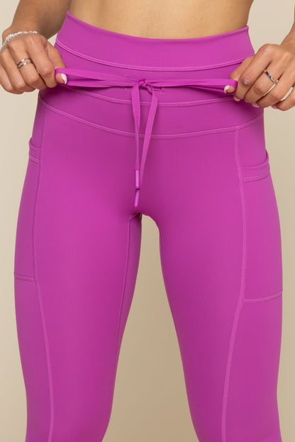 Cargo Legging with Pockets - Royal Orchid