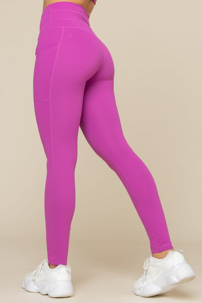 Cargo Legging with Pockets - Royal Orchid