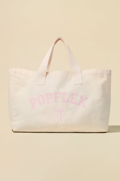 POPFLEX® Bow Canvas Tote - Tutu Pink