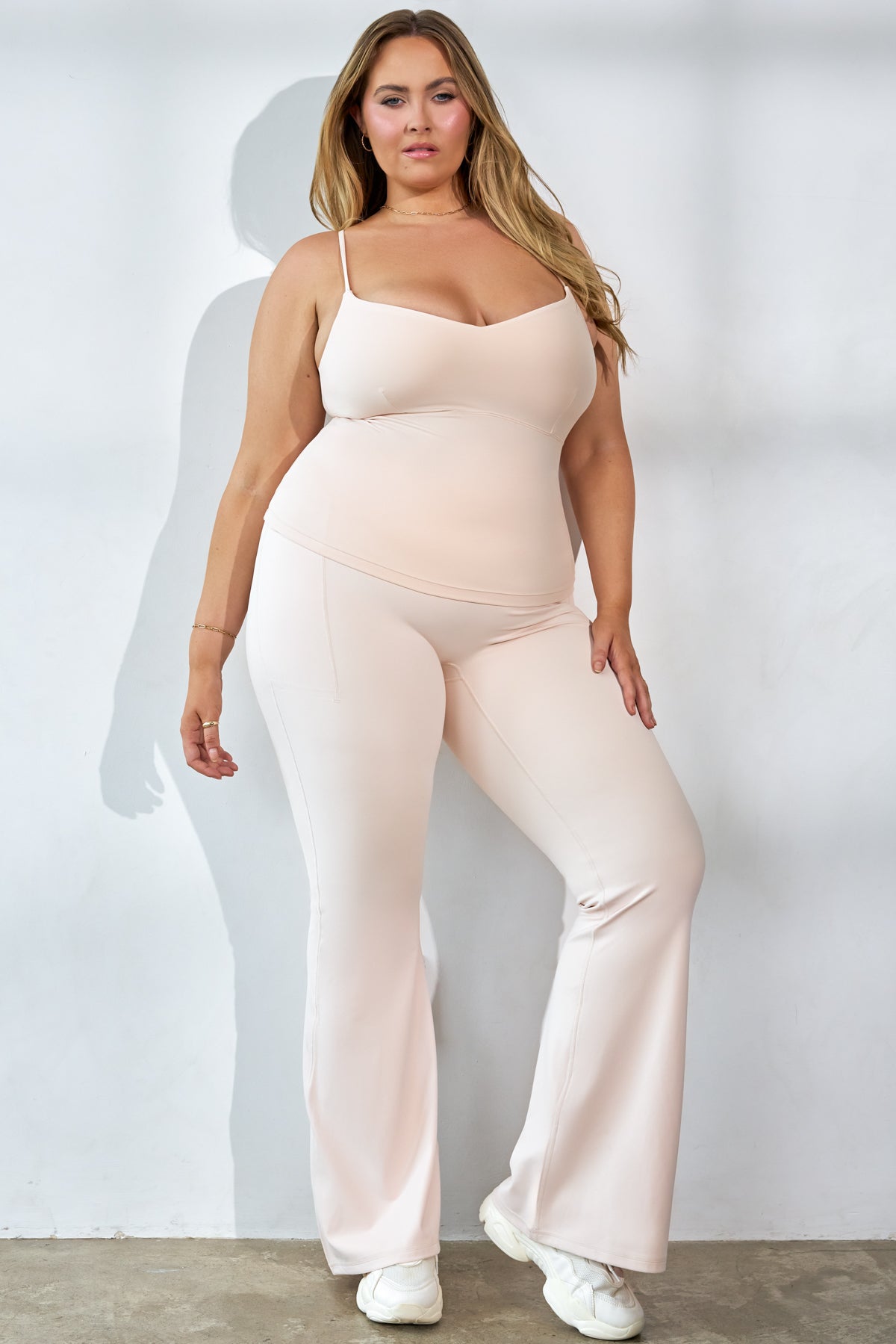 Supersculpt™ Flared Legging with Pockets - Tutu Pink