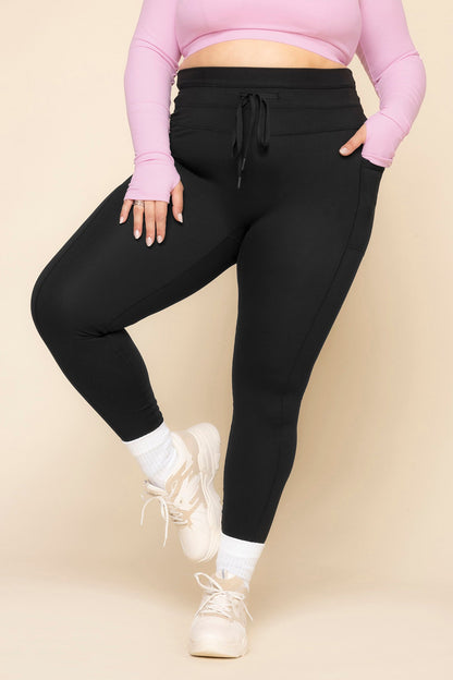Cargo Legging with Pockets - Black