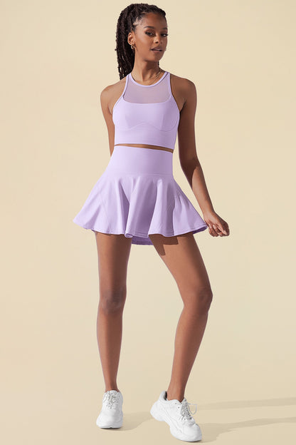 Celeste Mesh Crop Bralette - Digital Lavender