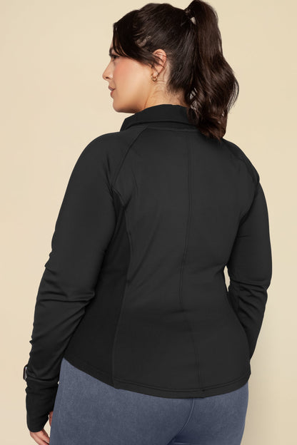 Chasing Pavements Mockneck Pullover - Black