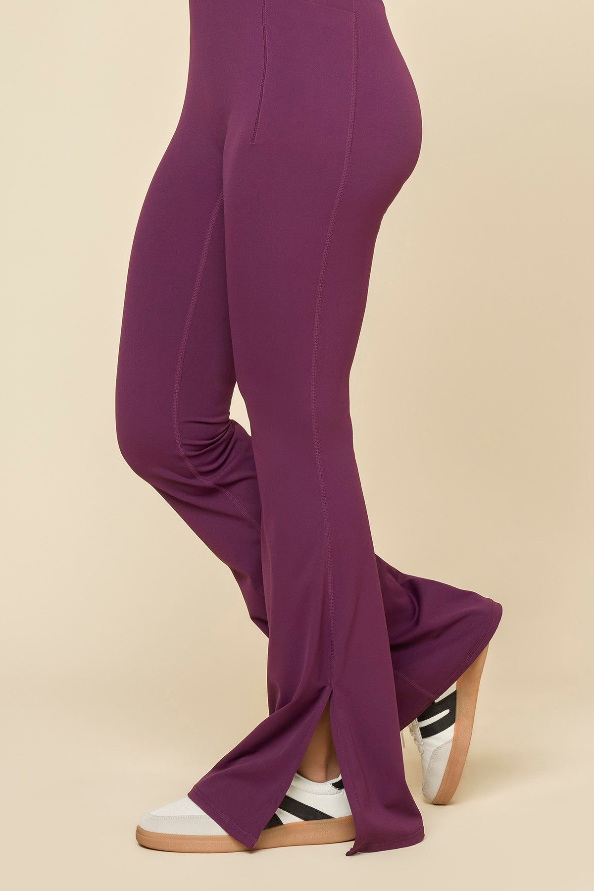 Cinch Up Flare Jumpsuit - Winter Plum