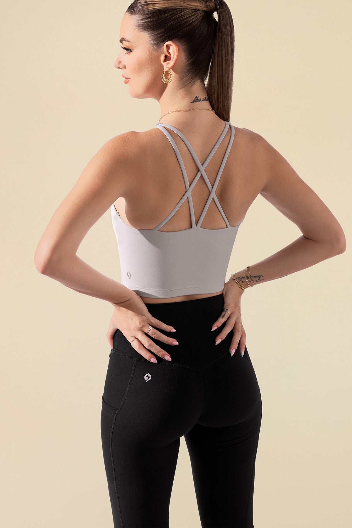 Cleo Corset Crop Bralette - Smoky Lilac