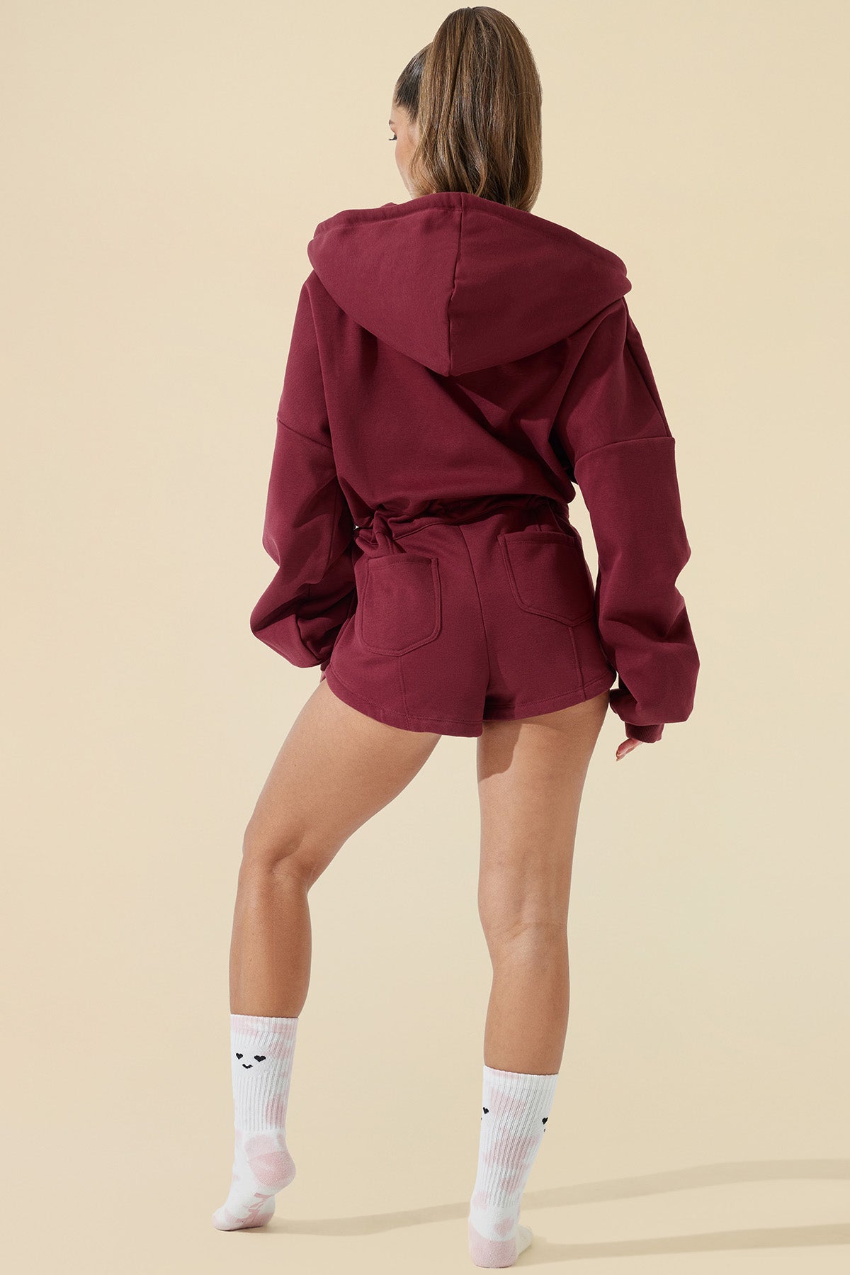 Cloud Romper - Red Wine