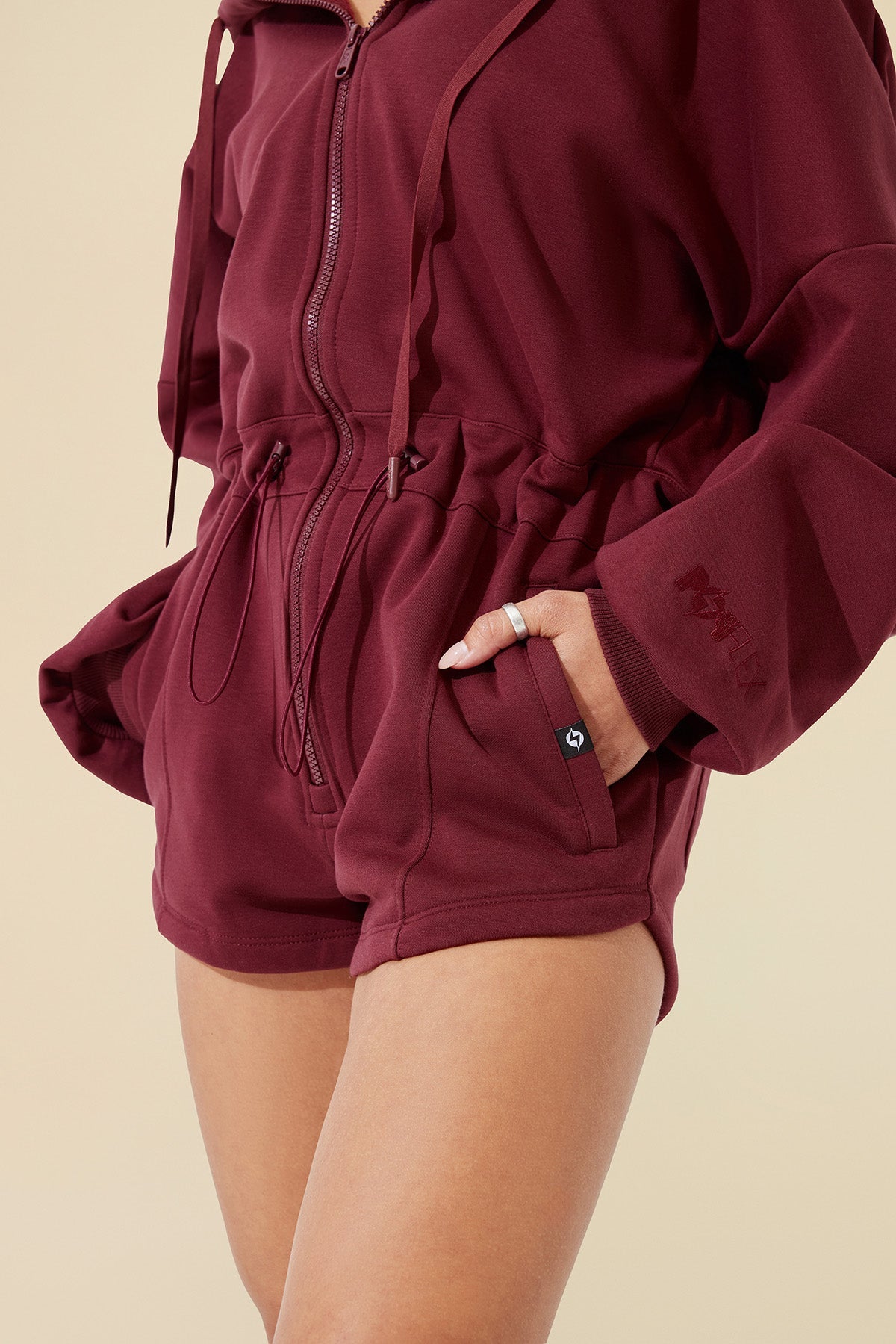 Cloud Romper - Red Wine