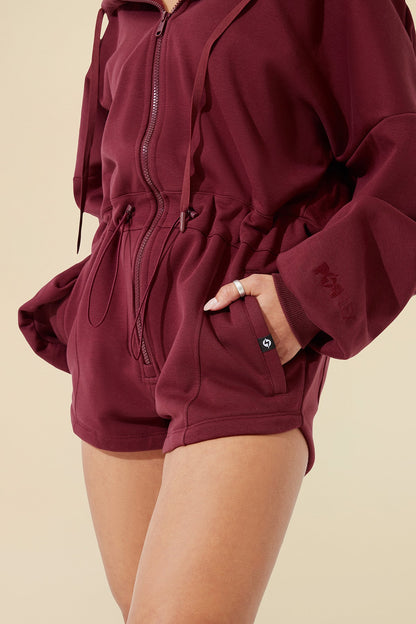 Cloud Romper - Red Wine