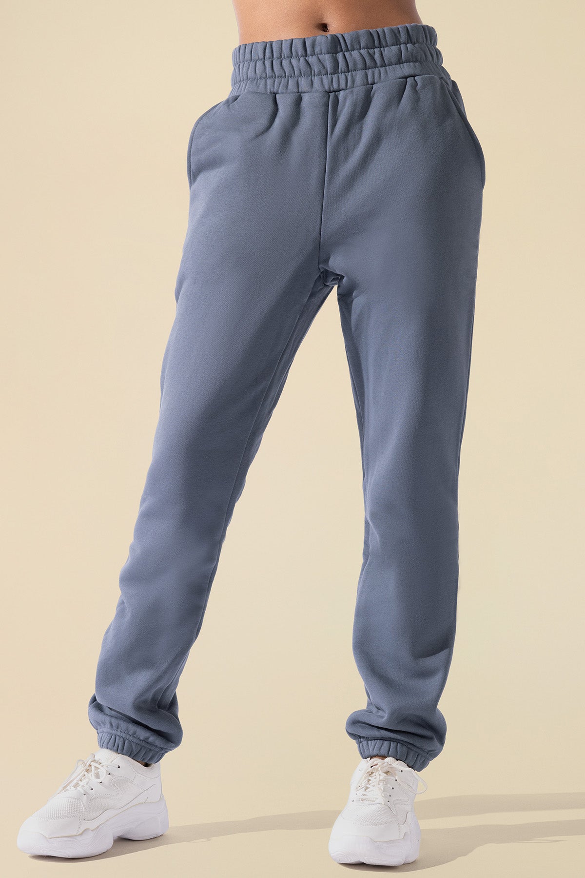 Cloud Rollover Sweatpant - Denim Blue