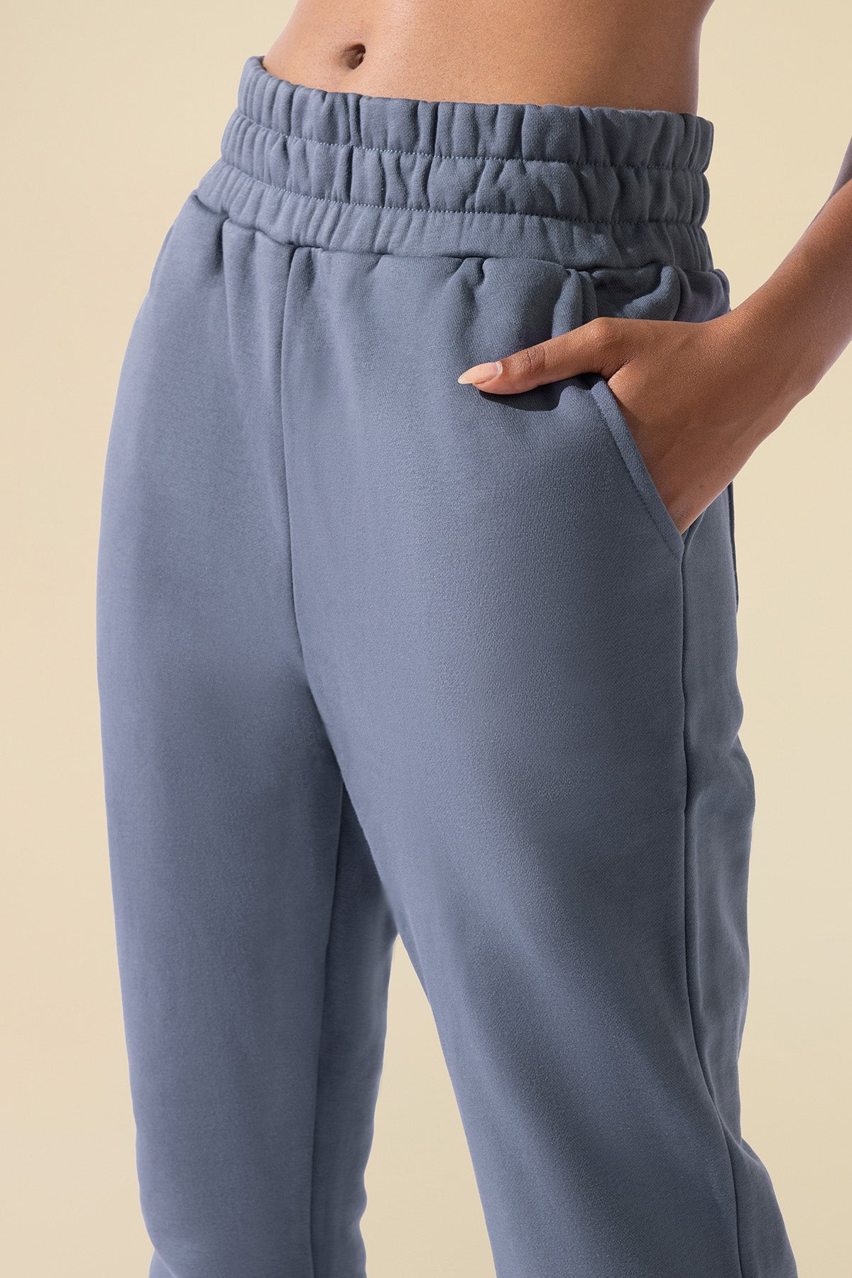 Cloud Rollover Sweatpant - Denim Blue