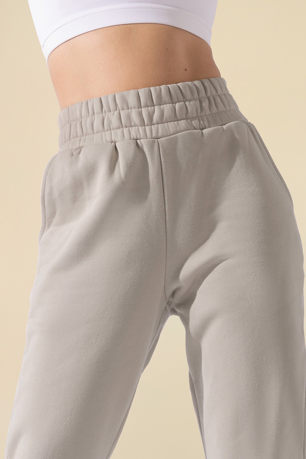 Cloud Rollover Sweatpant - Seashell