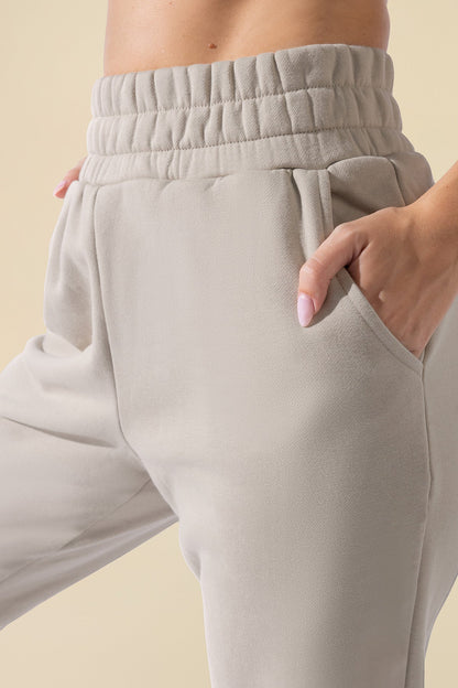 Cloud Rollover Sweatpant - Seashell