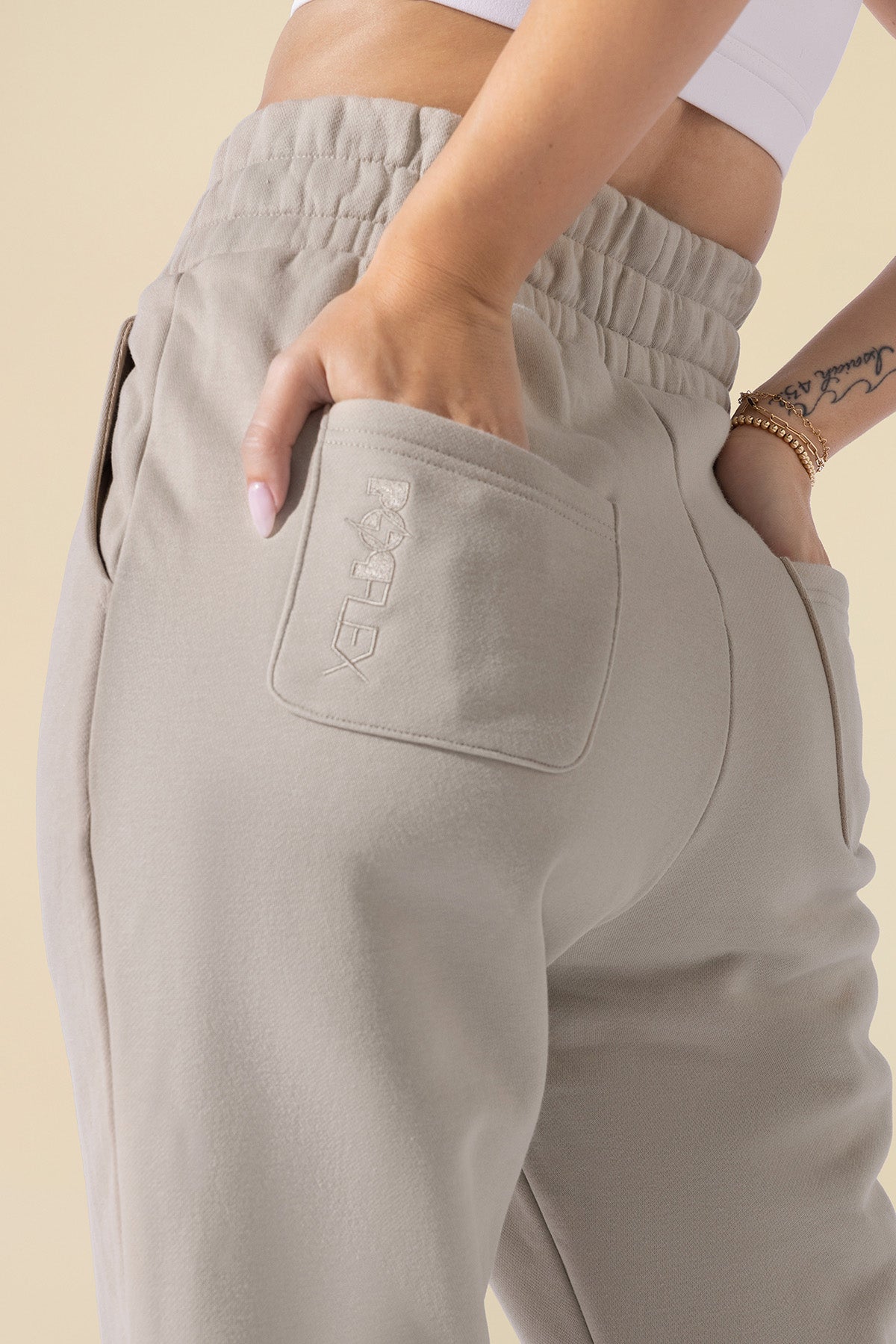 Cloud Rollover Sweatpant - Seashell