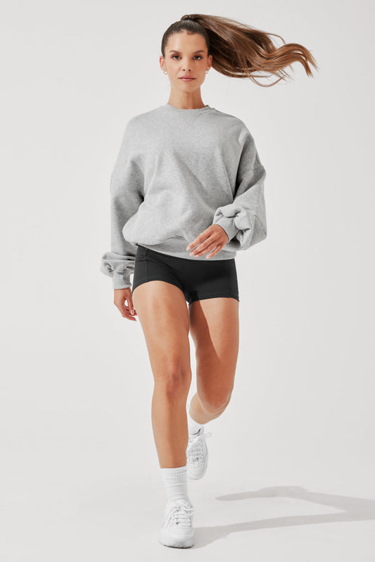 Cloud Crewneck Sweater - Heather Grey