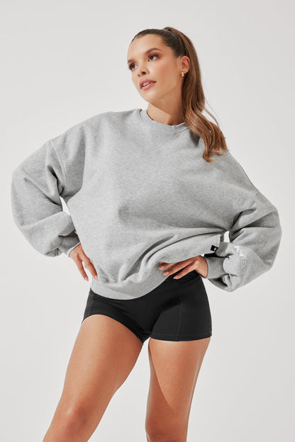 Cloud Crewneck Sweater - Heather Grey