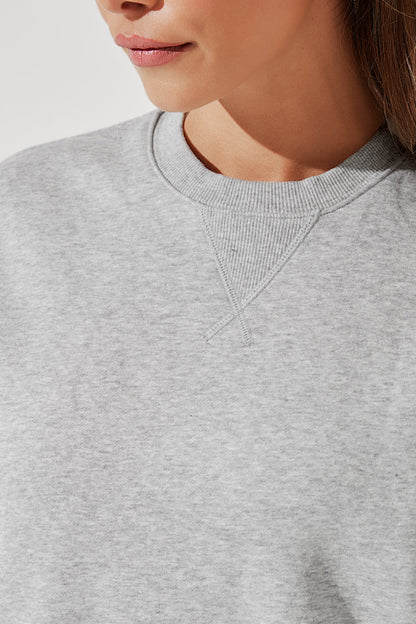 Cloud Crewneck Sweater - Heather Grey
