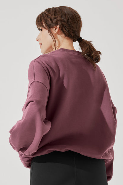 Cloud Crewneck Sweater - Merlot