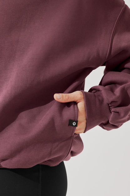 Cloud Crewneck Sweater - Merlot