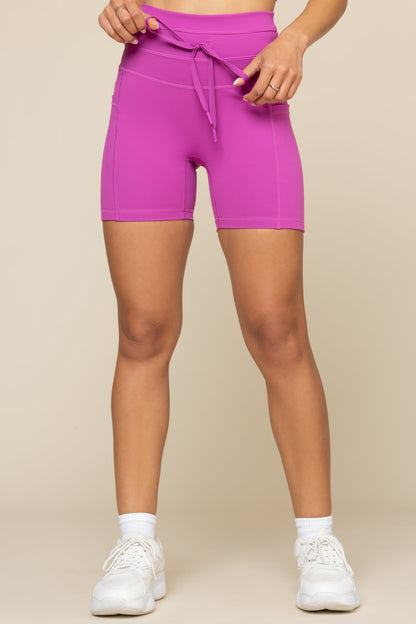 Cargo Midi Short with Pockets - Royal Orchid