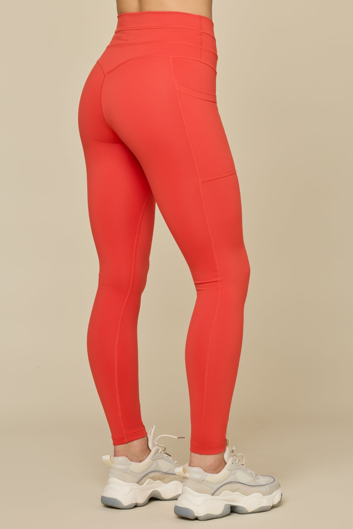 Cargo Legging with Pockets - Cayenne