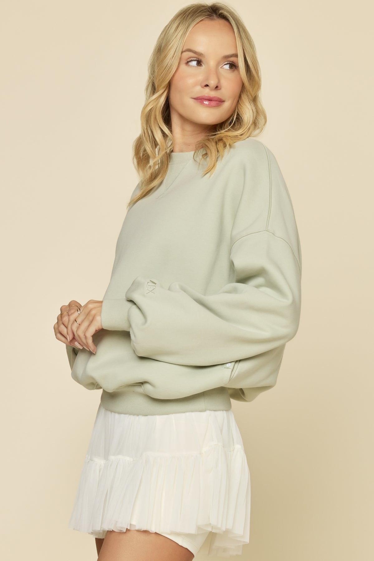 Cloud Crewneck Sweater - Succulent