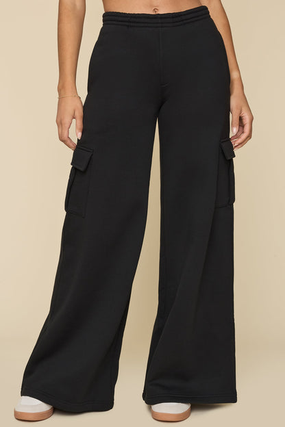Cloud Cargo Sweatpant - Black
