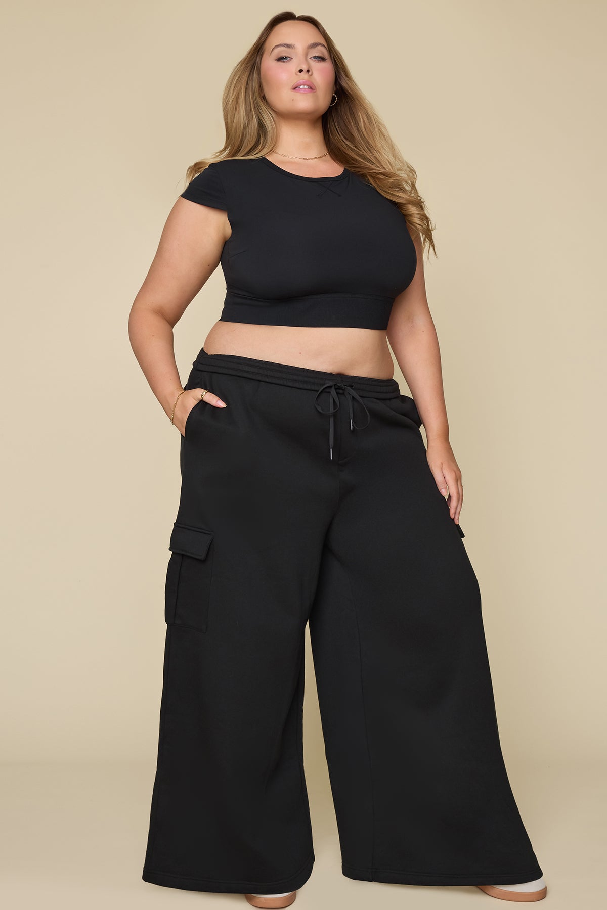 Cloud Cargo Sweatpant - Black