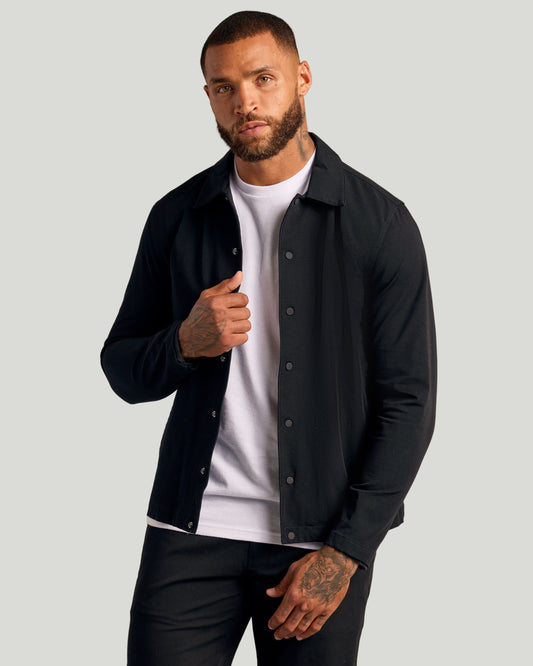 Black Coaches Jacket