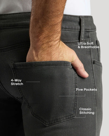 Gray Wash Slim Comfort Stretch Jeans