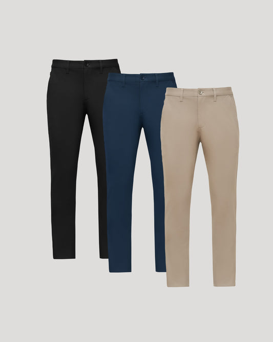 Core Slim Chino Pants 3-Pack