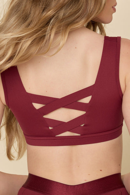 Corset Bra - Crimson